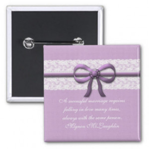 Luxury Purple Lace Quotes Button