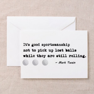 ... Balls Greeting Cards > 'Funny Golf Quote' Greeting Cards (Pk of 10
