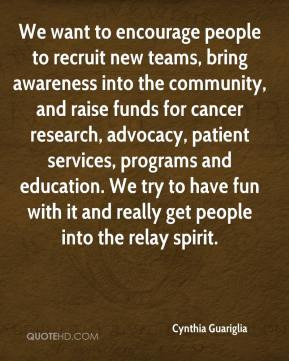 Cynthia Guariglia - We want to encourage people to recruit new teams ...