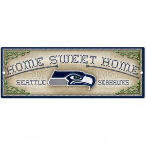 WinCraft Seattle Seahawks Home Sweet Home Wood Sign