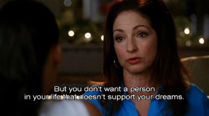 ... tags for this image include: glee, santana's mom, gif, life and quote