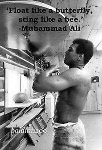 Details about MUHAMMAD ALI - BEAUTIFUL POSTER PRINT WITH QUOTE - LOOKS ...