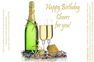 Happy Birthday Wine Images Custom wine label 05 - happy