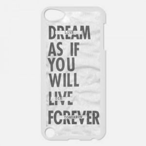 Life Quotes About Dream Typograph Apple Ipod 5 touch case cover