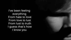 Ed Sheeran, Kiss Me Quote (About black and white, feelings, gifs, hate ...