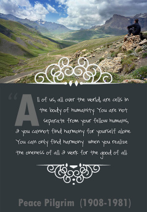 Peace Pilgrim Quote, Plus dozens of other inspiring quotes from around ...