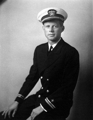 Lieutenant (jg) John F. Kennedy, three-quarter length photograph ...