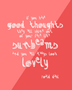 Sunbeams Quote (Roald Dahl)