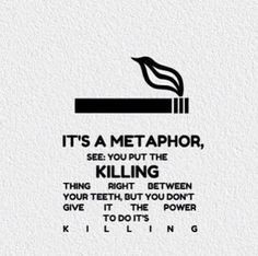 It's just a metaphor....