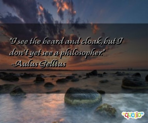 see the beard and cloak , but I don't yet see a philosopher .