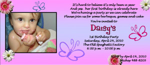 1st Birthday Invitation, Banners & Thank You Cards