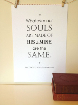 Wuthering heights quotes, best, deep, sayings, souls, short