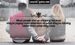 Cheating Being Taken For Granted Quotes About