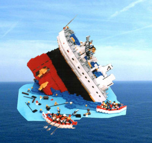 Lego Titanic Sinking Picture