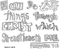 Bible Verse Coloring Pages - this is one to include in a mailing to ...
