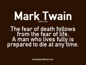 Mark Twain Life Quotes: Mark Twain Life And Death Quotes Inspiration ...