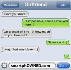 Smart Iphone Texting Love Gf Bf Couple Infinity Forever