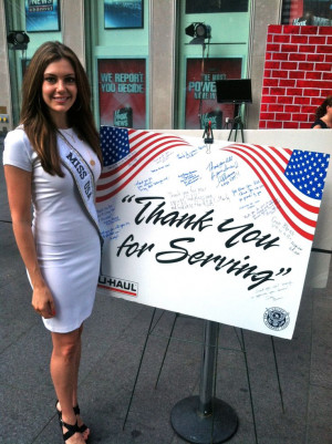 USA Erin Brady supports our nation's wounded veterans with the Wounded ...