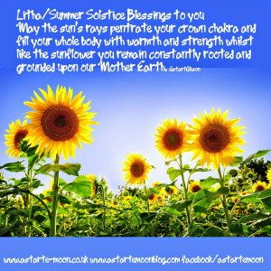 Litha Summer Solstice Blessings to you. May the sun's rays penetrate ...