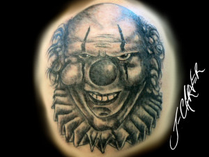 Evil Joker Tattooblackampgray Tattooclownjesterjay Carver Picture