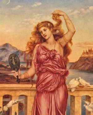 Helen of Troy - an 1898 painting by Evelyn de Morgan