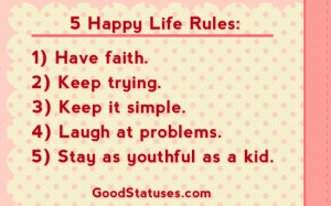 Happy Life Quotes For Facebook Status ~ Happy statuses / Facebook ...