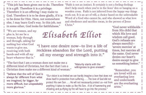 elisabeth elliot quotes | via leah coen