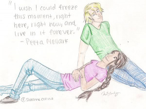 Katniss Peeta Catching Fire by ~vampirebangs