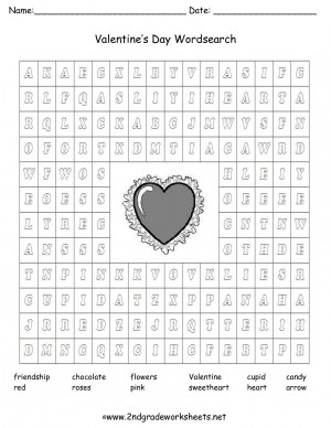Valentine’s Day Math Worksheets 5th Grade 2014