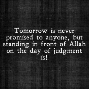 tomorrow text tomorrow is never promised to anyone but standing in ...