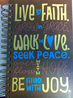 ... this awesome journal I got today for Crossroads! (Read the quotes