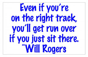 photo of Will Rogers Quote and article about Brain Aerobics