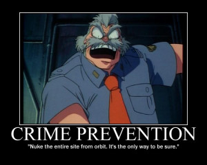 anime dominion tank police character chief quote from aliens anime