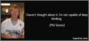 More Phil Simms Quotes