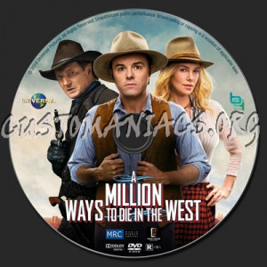 Million Ways to Die in the West dvd label