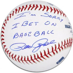 Pete Rose Autographed Baseball | Details: I'm Sorry I Bet On Baseball ...