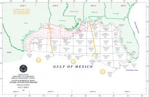 Gulf of Mexico Block Map