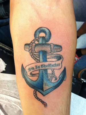 Anchor tattoo by Papalos