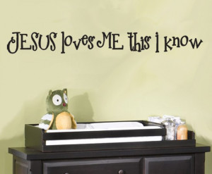 Christian Wall Decal Quote Jesus love me Home Decor Adesivo De Parede ...