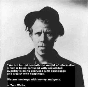 We are monkeys with money and guns