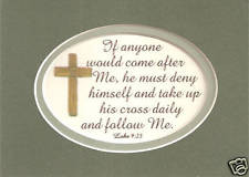 ... Daily LUKE 9:23 Follow JESUS Bible CHRISTIAN verses poems plaques