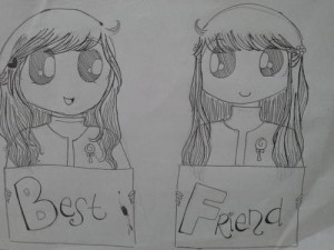 cute pictures to draw for your best friend