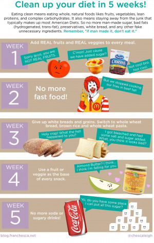 ... , Video Blogger, Shares 5 Ways To Clean Up Your Diet (INFOGRAPHIC