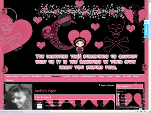 Goth Girl Quote Ning Theme