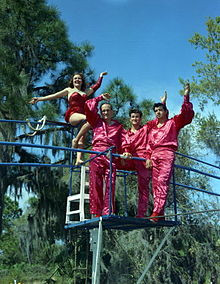 Carla Wallenda, Karl Wallenda, Raymond Chitty, and Richard Guzman ...