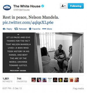 picture of himself. Mandela's passing is about how it affects Barack ...