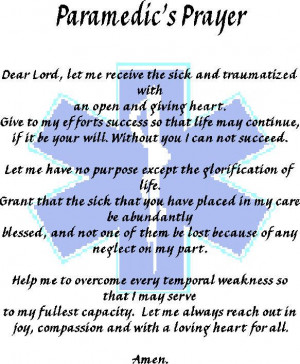 Paramedics Prayer#Repin By:Pinterest++ for iPad#
