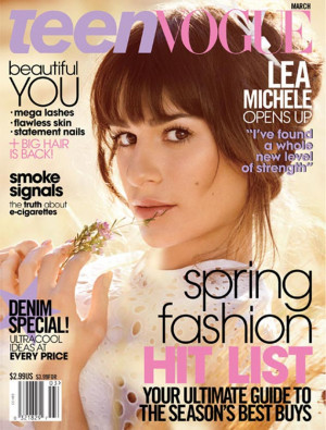 Lea Michele Covers Teen Vogue, Says ‘Insane Love’ for Cory ...