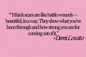 Demi Lovato. A wise young woman.