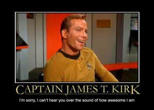 captain james kirk star trek motivational poster